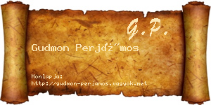 Gudmon Perjámos névjegykártya